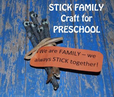 Stick Family Craft for Preschoolers