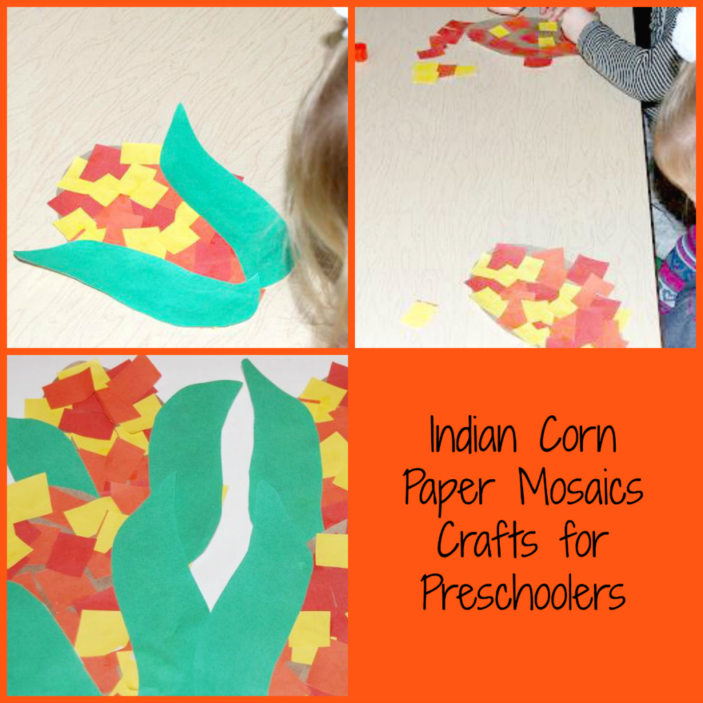 Indian Corn Paper Crafts for Preschoolers