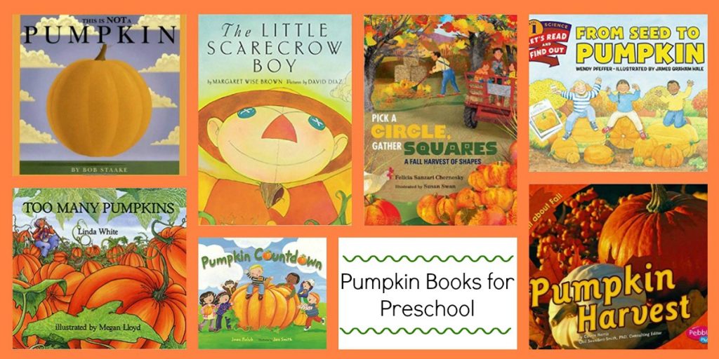 Pumpkin Books for Preschool to Accompany the Ways to Play Every Day Free October Activity Calendar