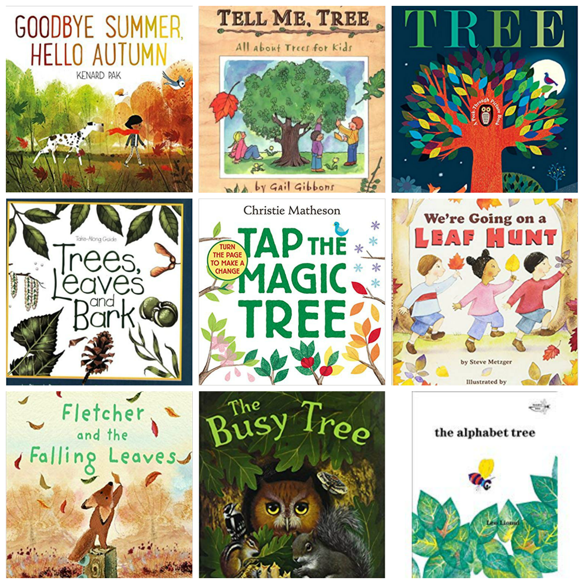 Preschool Books About Trees and Fall Leaves