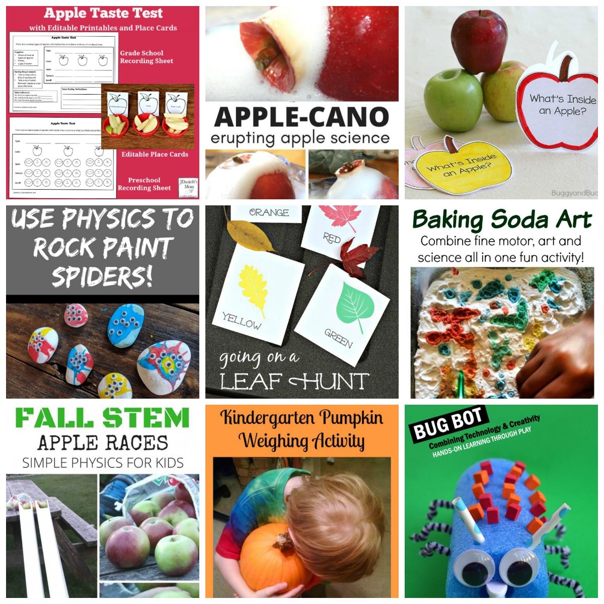 Fall STEM and STEAM Explorations for Kids.