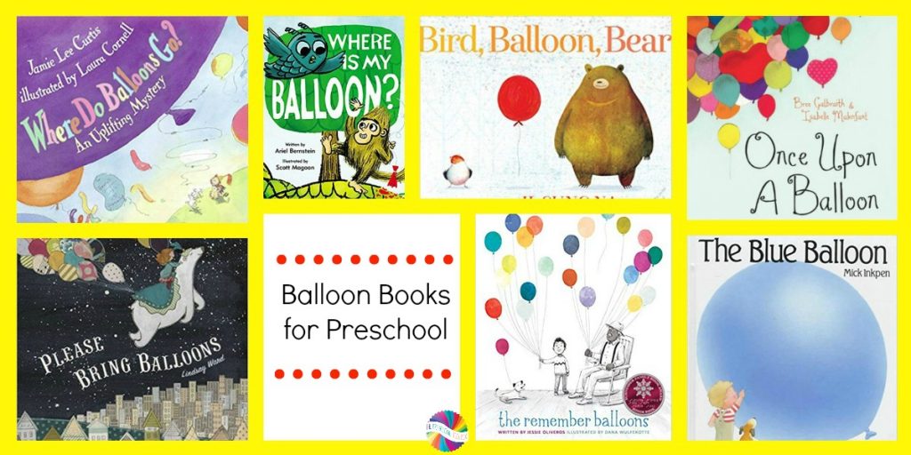 Balloon Books for Preschoolers to accompany the Ways to Play Every Day Free Printable Activity Calendar