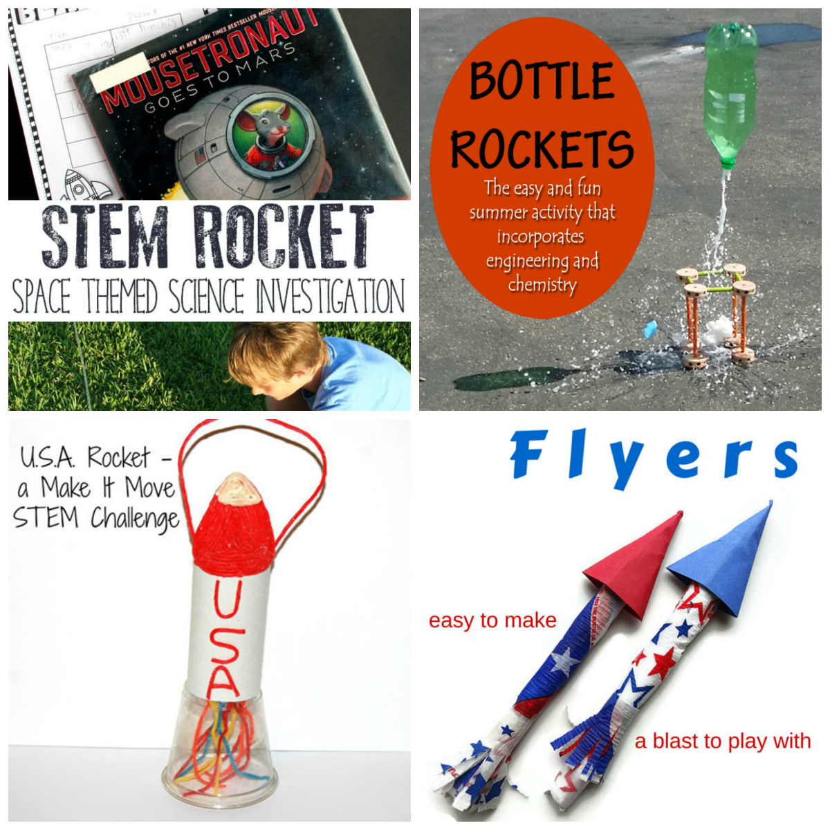 STEAM and STEM Rocket Activities for Kids