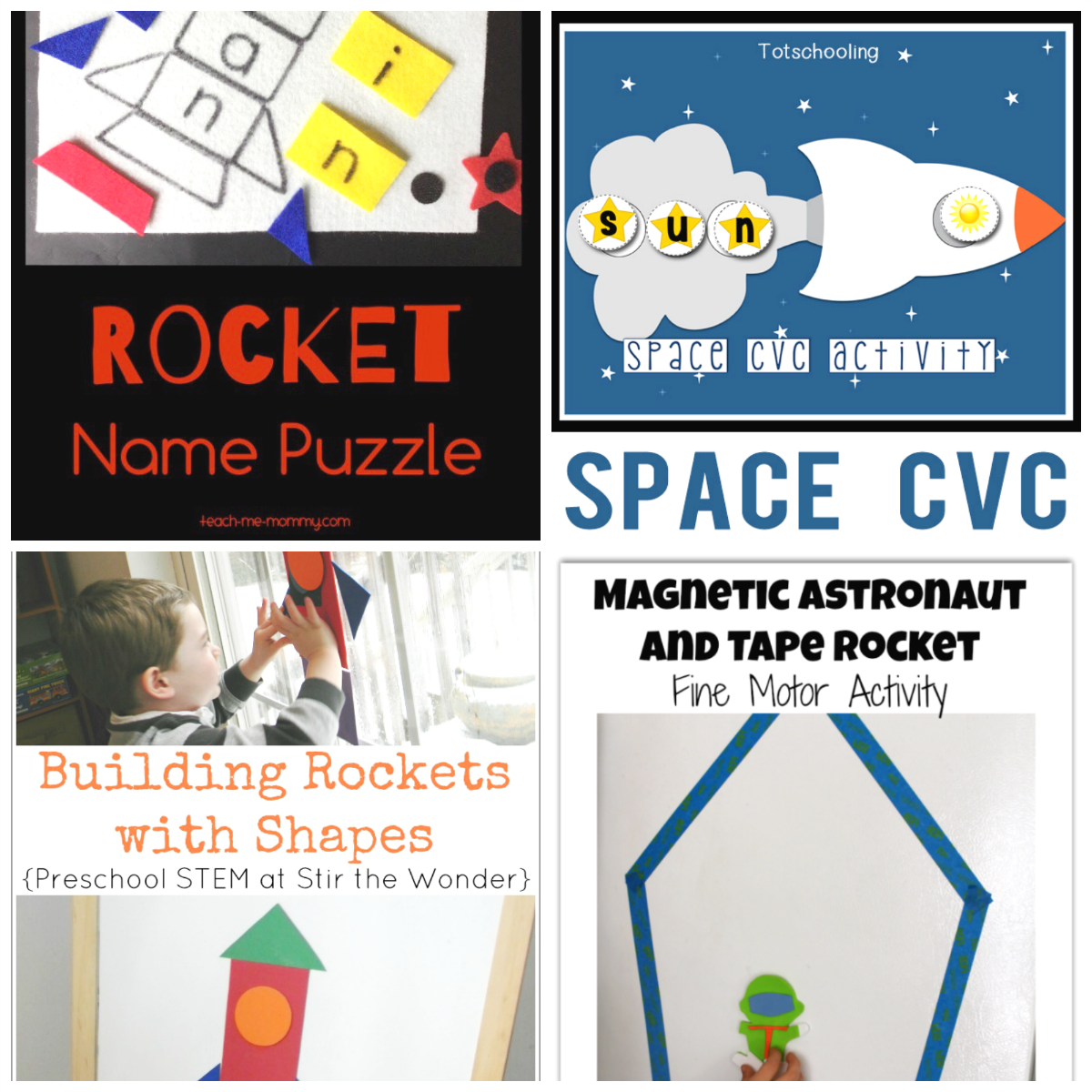 Rocket-Themed Playful Learning Activities for Kids