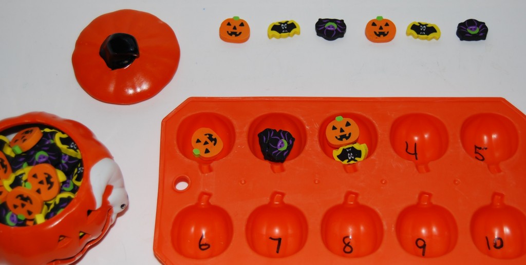 Halloween Eraser Sorting