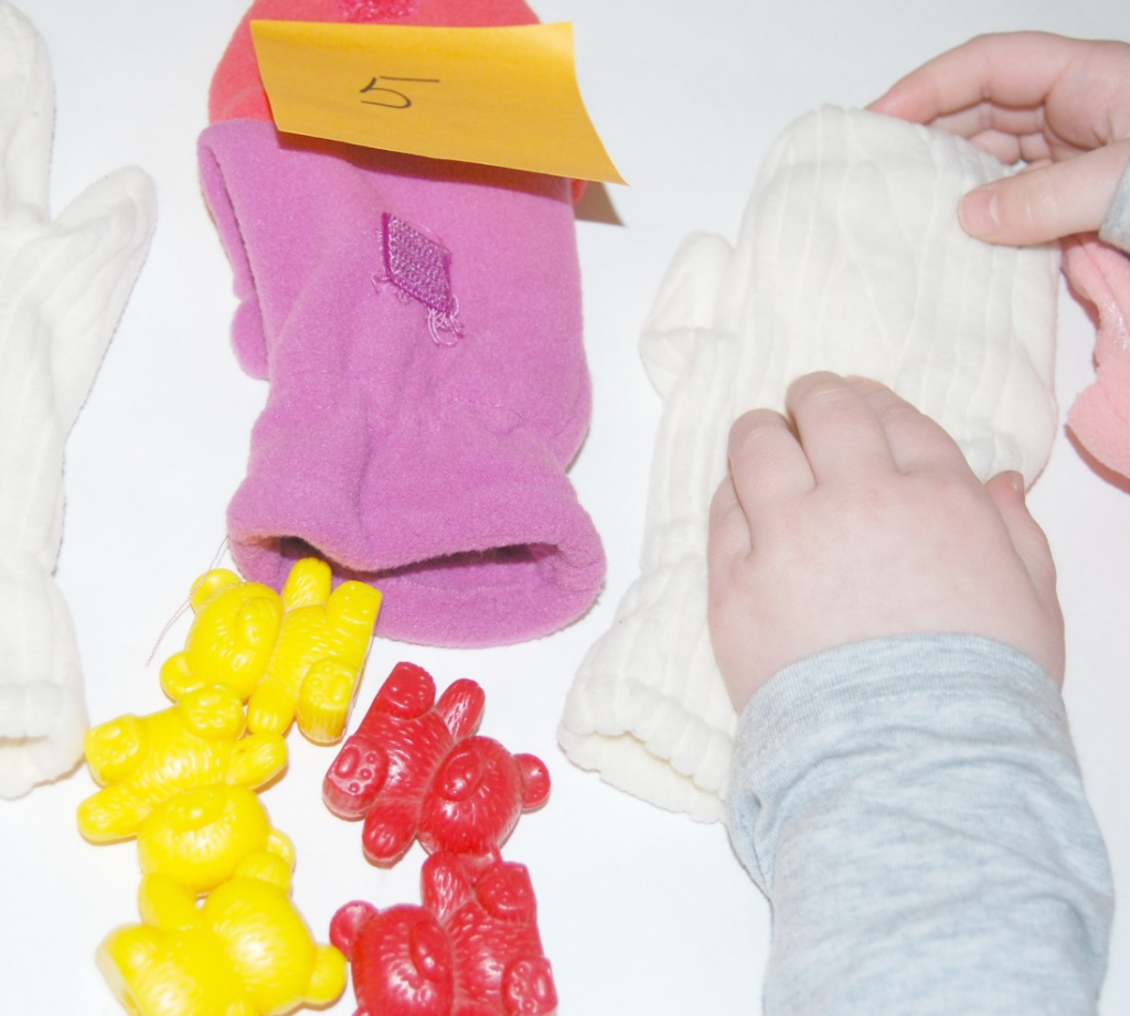 Mitten Theme Math Activity for Preschool