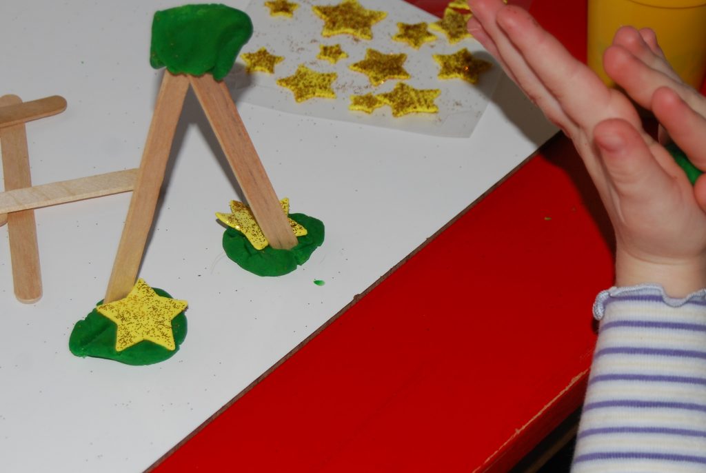 Evergreen Tree STEM Building Challenge for Preschoolers