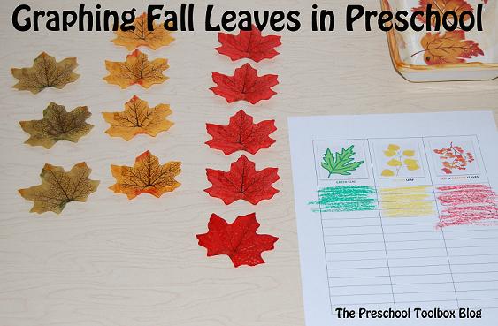 Graphing Fall Leaves in Preschool