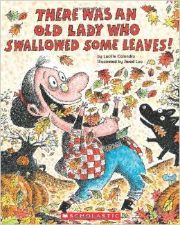 There Was An Old Lady Who Swallowed Some Leaves:  Sequencing Cards and PowerPoint