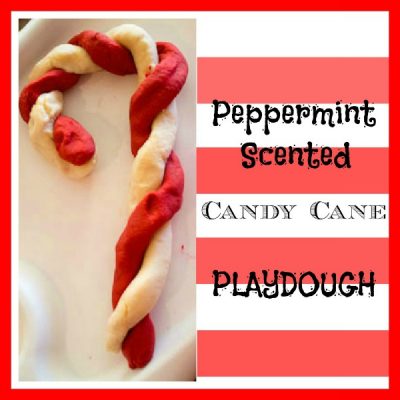 Candy Cane Peppermint Playdough