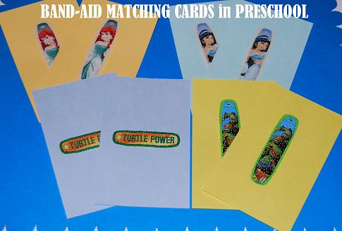 Bandaid Matching Cards for Preschool