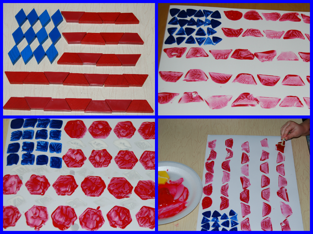 Pattern Block Flag Printing and Design