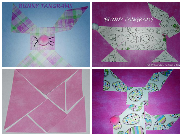 Bunny Tangram Collage