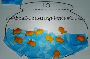 Fishbowl Math Mats to Create and Count