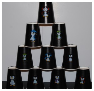 The Penguin and the Pinecone Stacking Cups