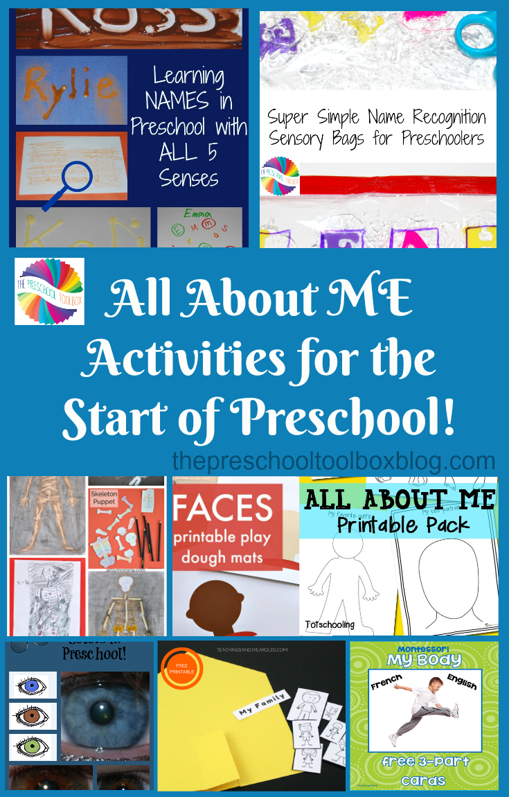 Come learn and play with an ALL ABOUT ME theme for preschoolers.